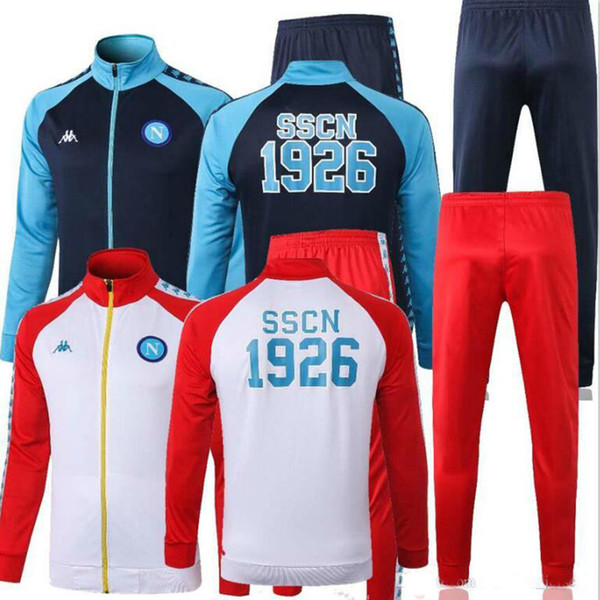 2019 2020 napoli football tracksuit jacket 19 20 Survetement Naples zipper jacket MERTENS INSIGNE H.LOZANO soccer training suit