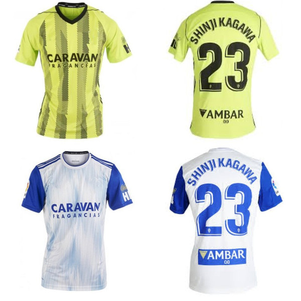 19 20 camisetas real zaragoza kids kits camisetas de futbol LINARES POMBO JAVI ROS SHINJI KAGAWA soccer jersey home away tops football shirt