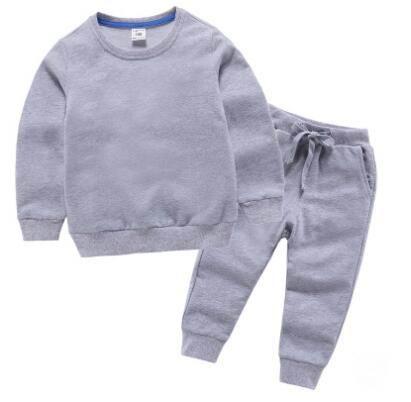 2020N OWF gray kids athletic sports suits for boys and girls 36475N