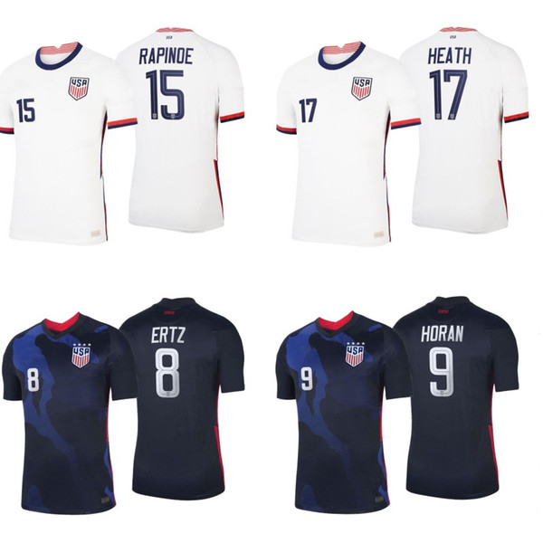 20 21usa soccer jersey LLOYD HORAN FRANCE ERTZ HEATH RAPTINOE home awya Football jerseys kids men soccer tops