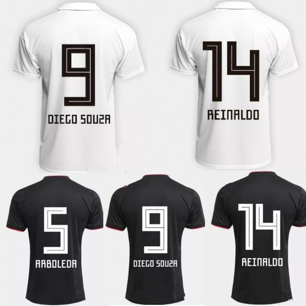 Soccer Jerseys Brazilian Serie A Men Home Away White 18 19 NO.9 DIEGO SOUZA Football Team Uniform