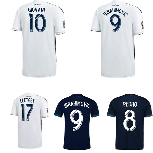 Los Angeles Galaxy Soccer Jerseys MLs LA 19 Men Home Away GIOVANI IBRAHIMOVIC Football White Blue Shirts