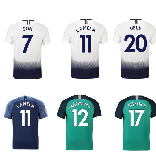 18 19 for Tottenham Jersey Soccer Jersey KANE LAMELA ERIKSEN DELE SON footbal jerseys children Football kit shirt Men kids football kits 20