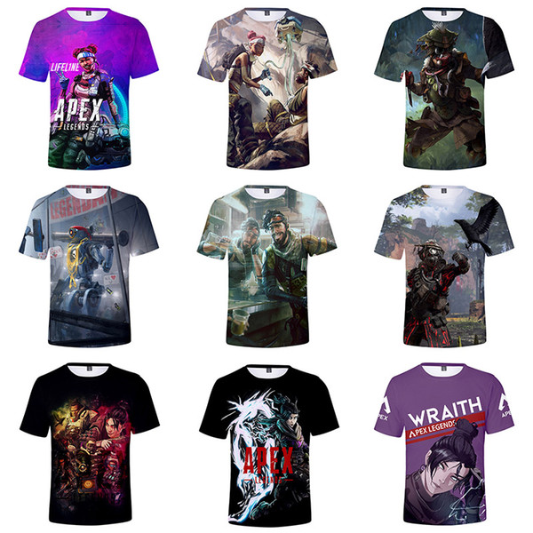 25 designs Apex Legends t-shirt big boys girls unisex sweatshirts lovers couple clothes 3D full printing fleece hooded jumpers