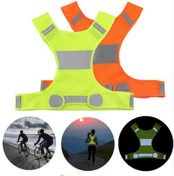 Visibility Reflective Vest Outdoor Safety Vests Cycling Vest Working Night Running Sports Outdoor Clothes Home Clothing 200pcs