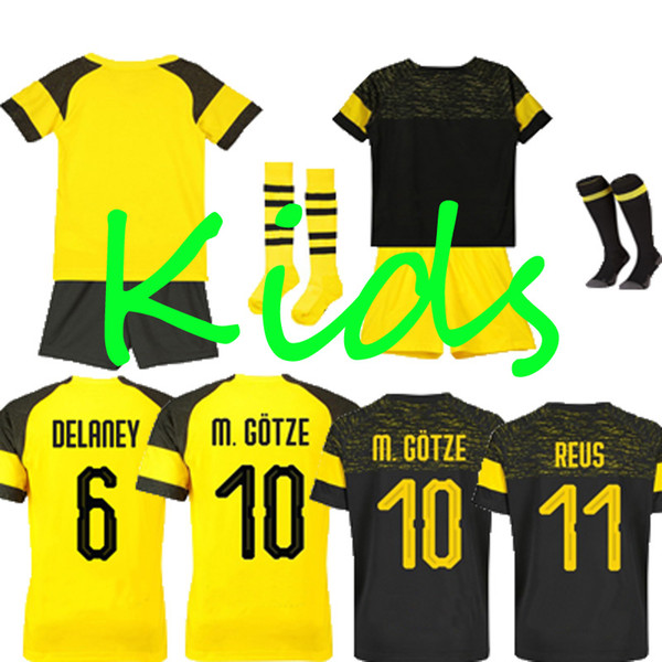 2019 Kids Sports Suits 10 M.GOTZE 11 REUS 13 GUERREIRO Football Shirts 9 YARMOLENKO 21 SCHURRLE 22 PULISIC