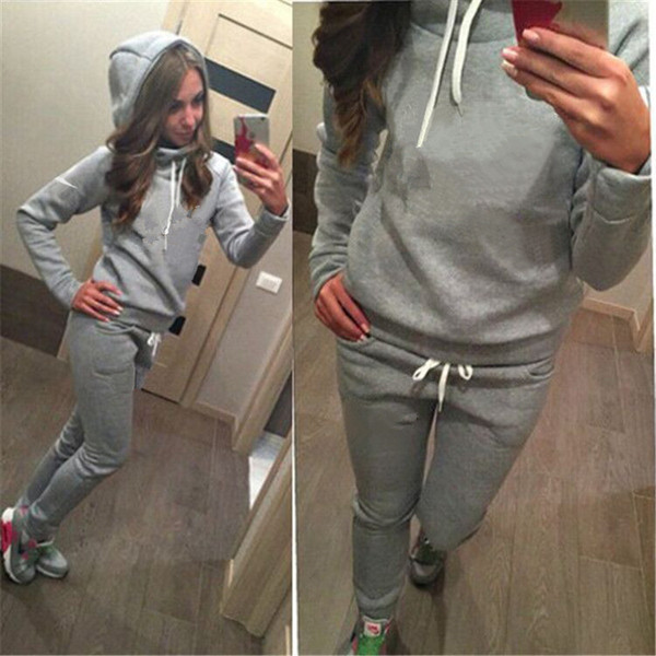 Women's Designer Tracksuit Brand Sportswear Letter Hoodie + Pants 2pcs Joggers Set 2019 Spring Long SLeeve Hooded Casual Sports B2151