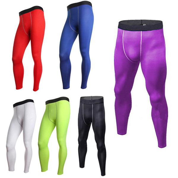 Kids Clothing Men Combat Athletic Skinny Compression Basketball Training Legging Run Gym Track Children Sport Tight Pants Fitness XZT044