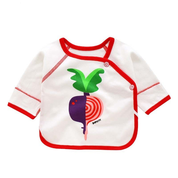 good quality 2019 newborn baby underwear tops boys girls baby jacket cartoon cotton long-sleeved underwear children's pajamas