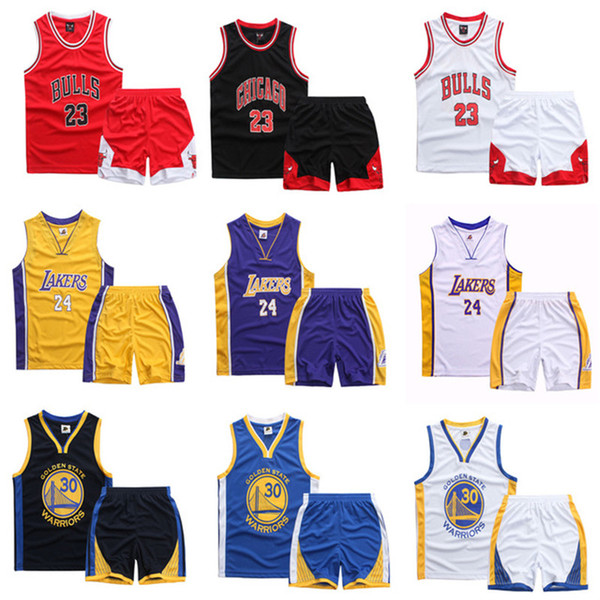 Brand New 2019 Boys Girls Summer Vest Basketball Jersey Children Breathable And Quick-drying Sport Suit Kids Casual Sportswear