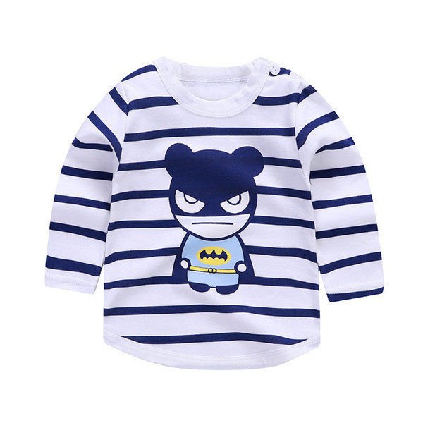 good quality baby tops spring autumn 100% cotton long sleeve t-shirt for infant clothes toddle children cartoon casual tees outfits