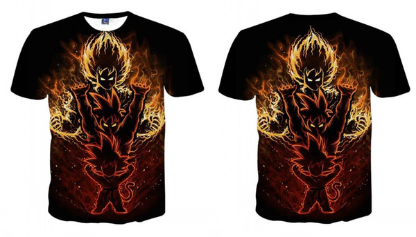 Summer New Arrival Goku T Shirt Men/Women 2019 Casual Cosplay Japan Anime 3D Printed Men T-Shirt Fashion Dragon Ball Z Tops&Tees