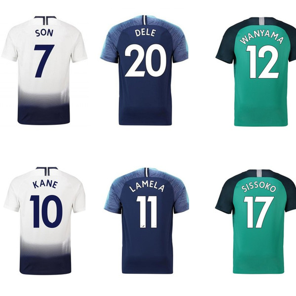 thailand quality KANE spurs Soccer Jersey LAMELA ERIKSEN DELE SON jersey 18 19 children Football kit shirt Men and KIDS KIT SET uniform