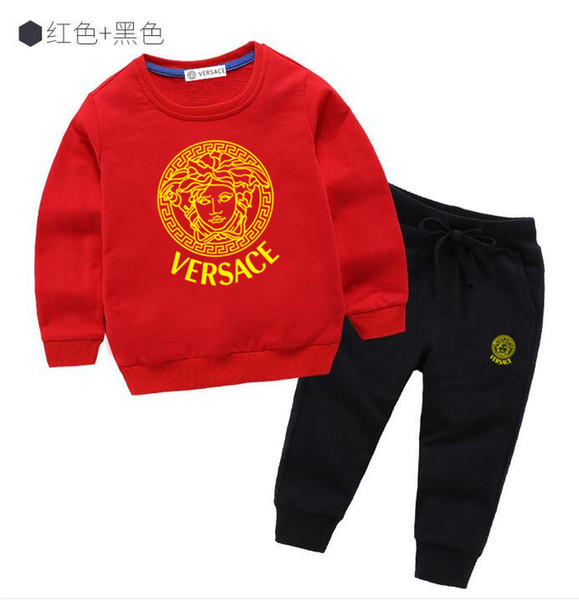 Classic Luxury Logo Designer Baby t-shirt Pants coat jacekt hoodle sweater olde Suit Kids fashion Children's 2pcs Cotton Clothing Sets GA219