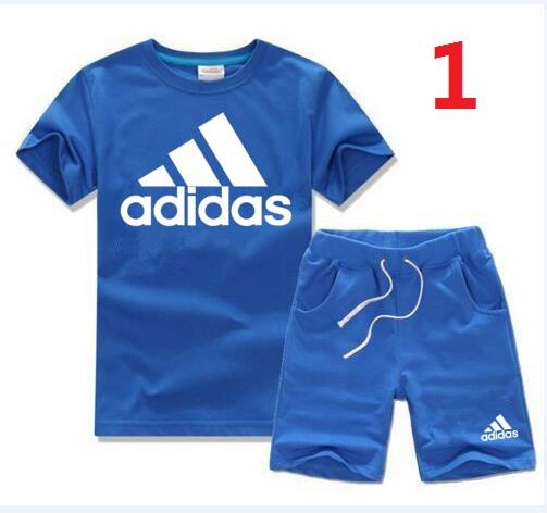 Children's suit summer 2018 boys short sleeve new short sleeves children's Korean version of sports suit boy suit