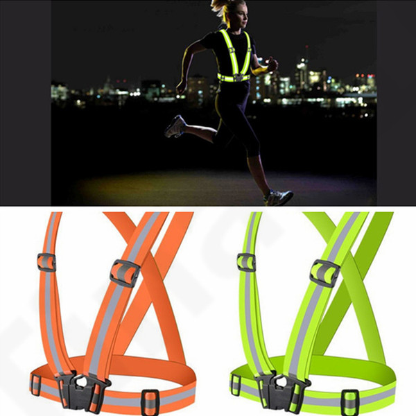 Visibility Reflective Vest 6 Colors Night Warning Safety Outdoor Waistcoat Cycling Sports vest Contruction Tops Home Clothing 60pcs T1I1572