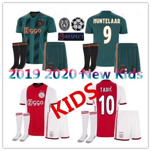 2019 Kids Ajax Soccer Jersey 19 20 Home Away ZIYECH TADIC Football Shirts DE JONG HUNTELAAR Jerseys Ajax Kids kits maillot camiseta uniform