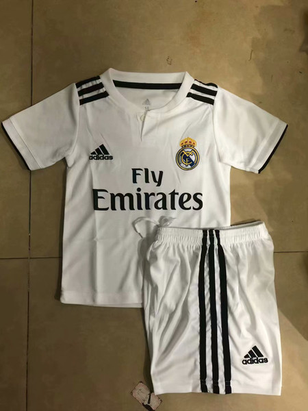 Real Madrid Jersey 2018 2019 MODRIC Marcelo Kids Football shirt BALE ASENSIO Third Kit soccer jersey with sock