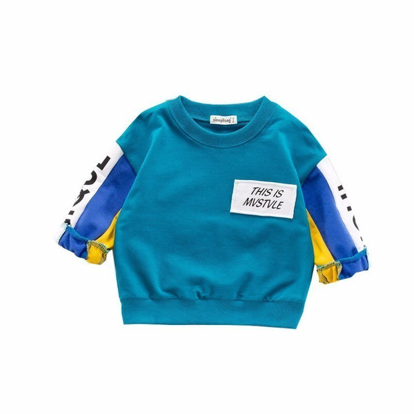 2019 New Spring Children Girls Boys Long Sleeves T-shirts Infant Cotton Cartoon Children's T Shirt Baby Clothes Kids Sweatshirt