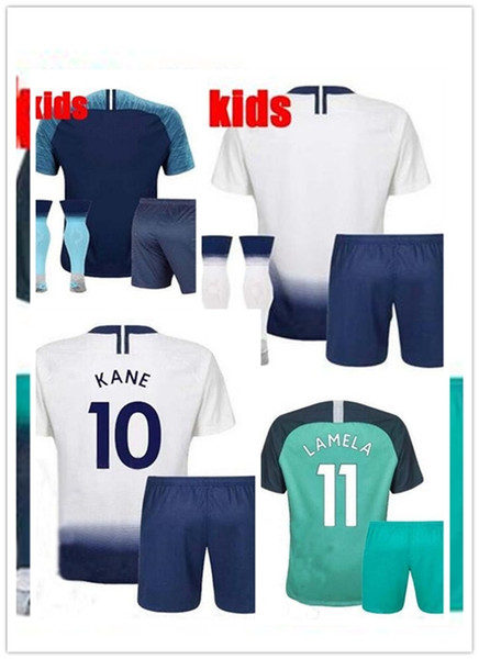 18 19 KANE LAMELA Kids Kit Soccer Jerseys DELE ERIKAEN VERTONGHEN Home Away 3rd Boy Girl Football Shirts SON SISSOKO LLORENTE Child Jersey