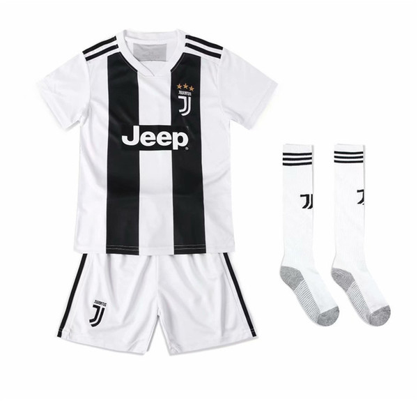 New #7 RONALDO JUVENTUS home third Kit Kids Soccer Jersey 18 19 DYBALA JUVENTUS EA SPORTS JERSEY MANDZUKIC Football Shirt