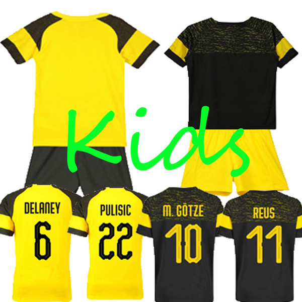 2019 Kids Sports Suits 10 M.GOTZE 11 REUS 13 GUERREIRO Outdoor Uniform 9 YARMOLENKO 21 SCHURRLE 22 PULISIC