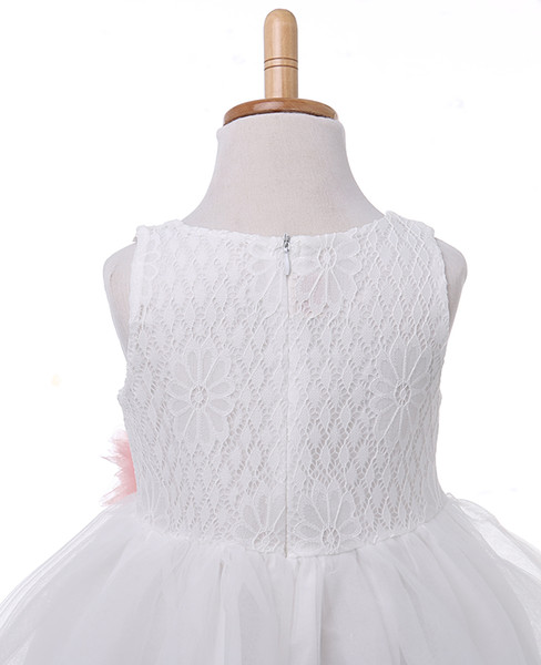 NEW Arrive Lace Flower Girl Dress Kid Party Bridesmaid Tutu Dresses Ball Gown Formal Dress Children Girls Tutu Tulle Mesh Dress