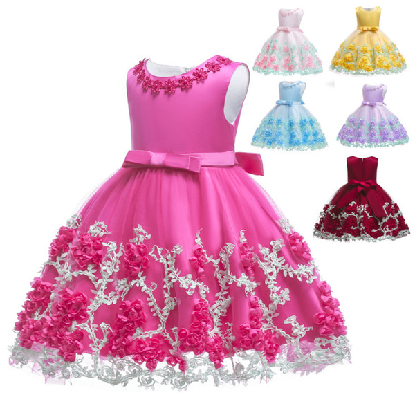 Baby Girls Dress For Girls Princess Infant Party Dress Baby Girls Christening Gown 1 Year Birthday Newborn Clothes