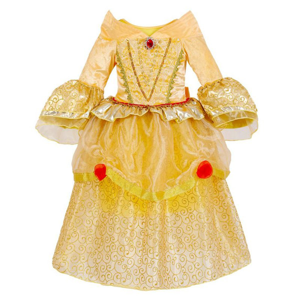 2018 Fashion Europe and American Style Kids Dresses For Hallowmas Child Baby Sweet Princess Dresses Gauze Dresses Baby Girl Clothes