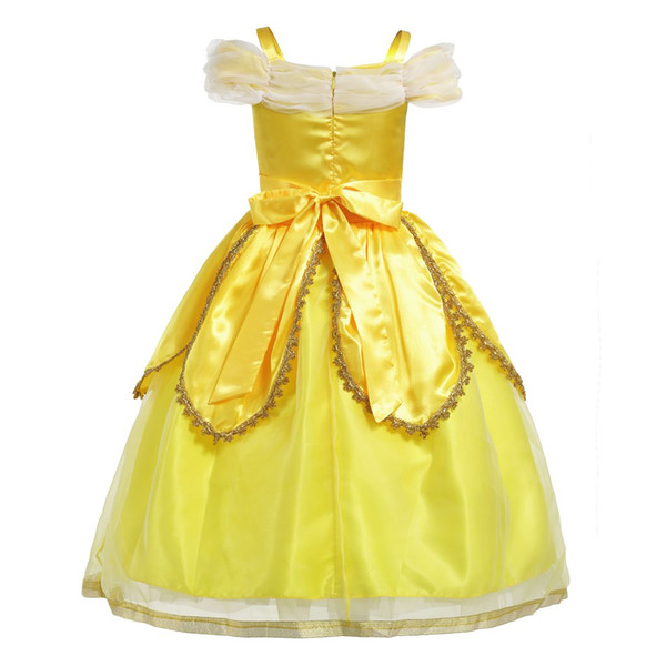 2018 Girls Halloween Costume Children Party Dresses Girl Sleeve-less Dresses girl dance Dresses Festival Princess costumes