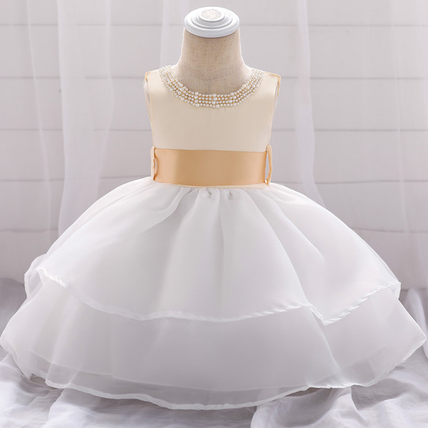 2019 cross-border baby girl skirt wedding dress princess pettiskirt wash dress