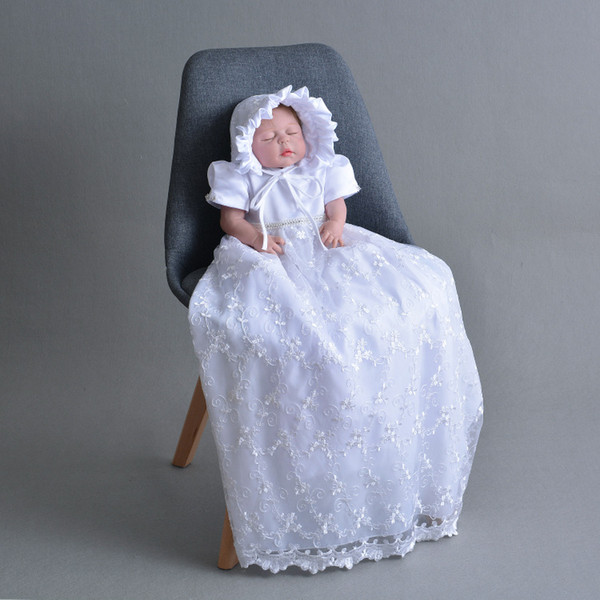 Nimble baby girl dress Baptism Gown dress Christening Wear first communion for girl vestido infantil bautizo baby girl clothes