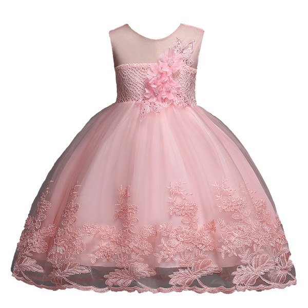 2019 Girls dress summer new children's clothing children's princess dress skirt little girl vest mesh skirt Clothing Party Girl Dresses