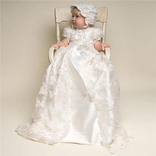 Baptism Dress Children Christening Gown Baptism Girls Dresses Long Lace Two Piece Baby Clothes Shower Party Cloth