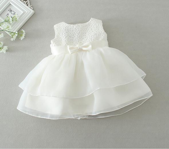 New 2016 retail Newborn baby girl Baptism Dress Christening Gown kids Girls' party Infant Princess wedding summer dresses