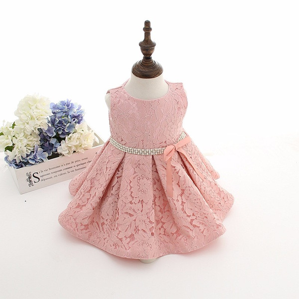 EMS DHL Free Latest set of one year old baby girl baptism dress princess wedding vestidos tutu 2016 baby girl christening gown with hat