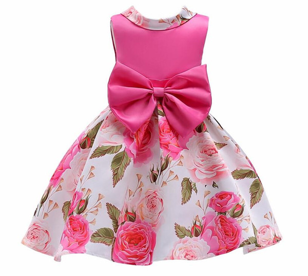 Girl Princess Dress Summer 2018 New Big Child Kids clothing Print Skirt Child Skirtdress childes skirt Child