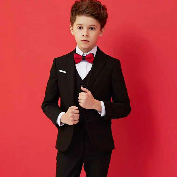 Children's Suit Boys flower girl Dress Korean version of Cuhk Boys' Little Suit Coat Piano Performance Suit Summer