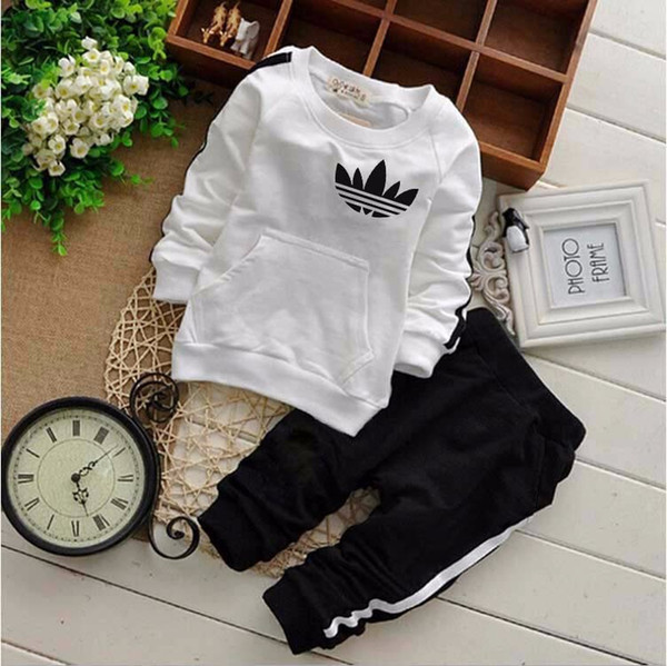 Hot sale Brand Baby Tracksuits Spring Autumn Baby Boy Girl Cotton Full sleeved Jacket+pants 2pcs/sets Boys Kid Clothing Set Baby Set