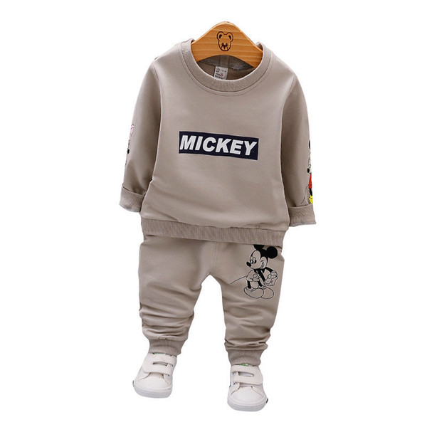 Spring Autumn Baby Boy Girl Clothes Fashion Children T-shirt Pants 2pcs/Sets Toddler Cotton Suits Kids Clothing Set Infant Cartoon Tracksuit