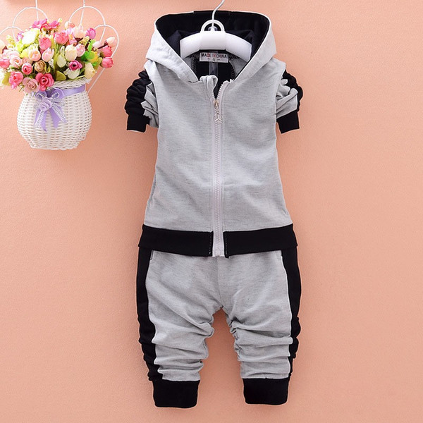 New Brand Spring Newborn Suits New Fashion Baby Boys Girls Brand Suits Children Sports Jacket+Pants 2pcs/sets Children Tracksuits