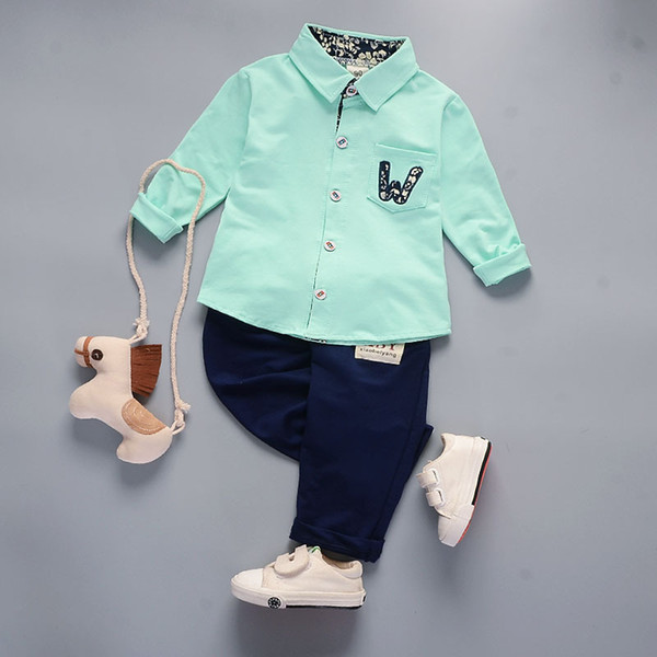 2018 Autumng Baby Clothes Blouse + Pants 2PCS Children Tracksuit Set New Baby Boys Clothing Set Kids Outfits Suit Clothes