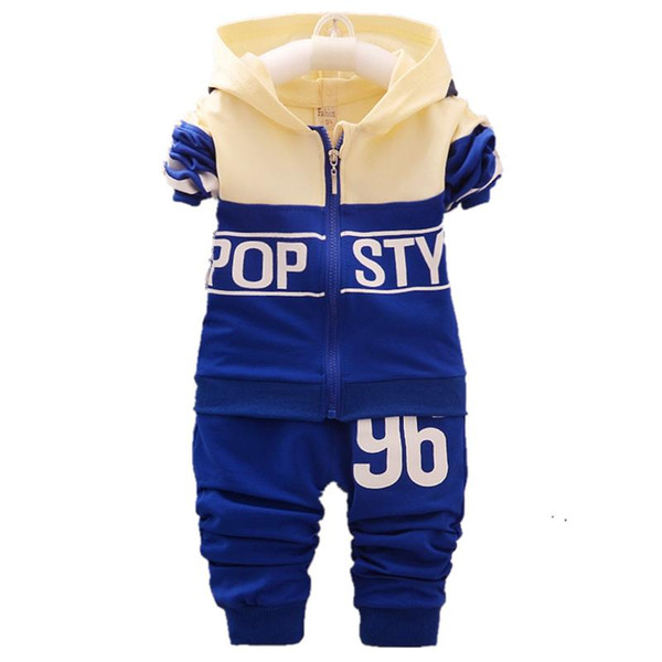 Spring Autumn Baby Boys Girls Tracksuits Fashion Children Hooded Jacket Pants 2Pcs Sets Kids Brand Clothes Toddler Clothing Suit