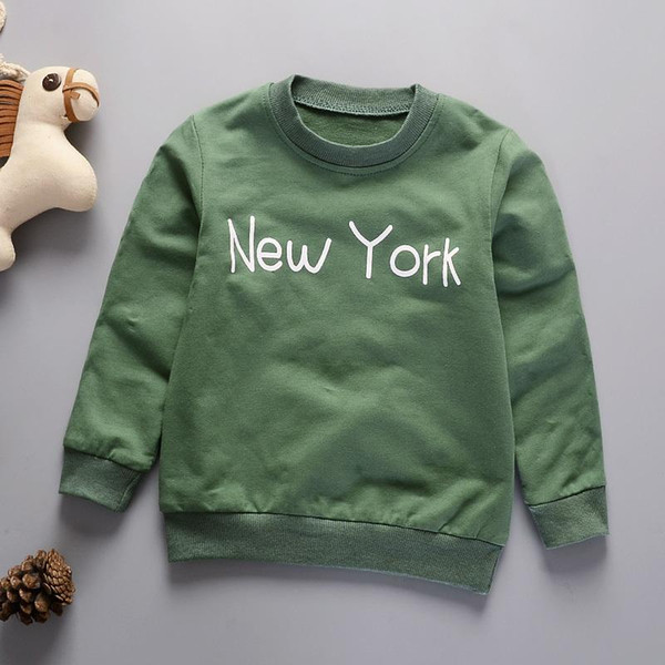 Spring Autumn Children Boys Girls Clothes Baby Fahion Leisure T-shirt Kids Pure Cotton Clothing 2018 Toddler Garment 9 Style