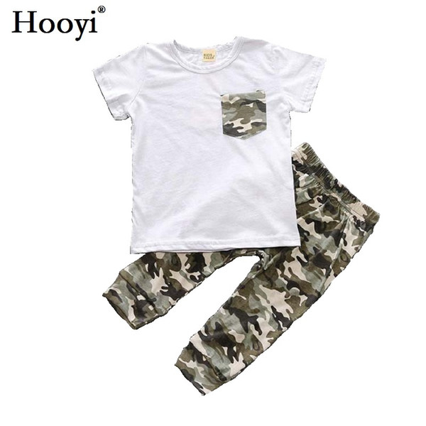 2018 Baby Boy Clothes Set Children T-Shirt Camouflage Pant Baby Clothing Suit Top Quality Toddler Jumpsuits Boys Outfits 70 80 90 100