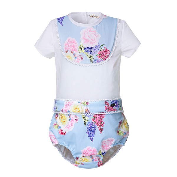 Pettigirl New Fashion Baby Boy Clothes Set Floral Cotton Pants Child Suits Boutique Boys Clothing B-DMCS105-B264