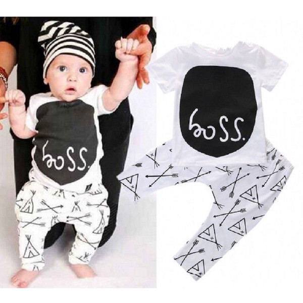 Hooyi Fashion Baby Clothes Suits Summer Short T-Shirt Pant Girl Clothing Set For Newborn Outfits 0-3Years Boys Tee Shirt Panties Jumpsuits