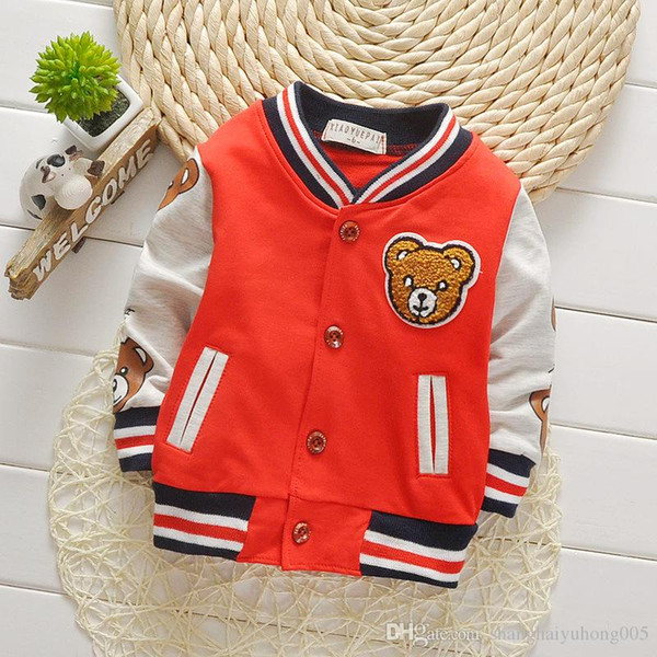 Children Girls Clothes Kids Baseball Sweatershirt Toddler Fashion Brand Jacket 2018 Spring Autumn Baby Outwear For Boy Coat