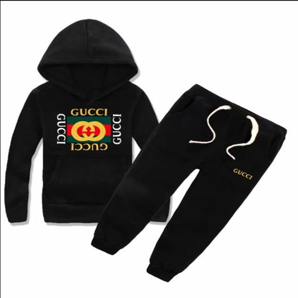 Children's classic luxury logo designer baby T-shirt pants jacket hoodie sweater olde Suit children's fashion children 2 piece cotton