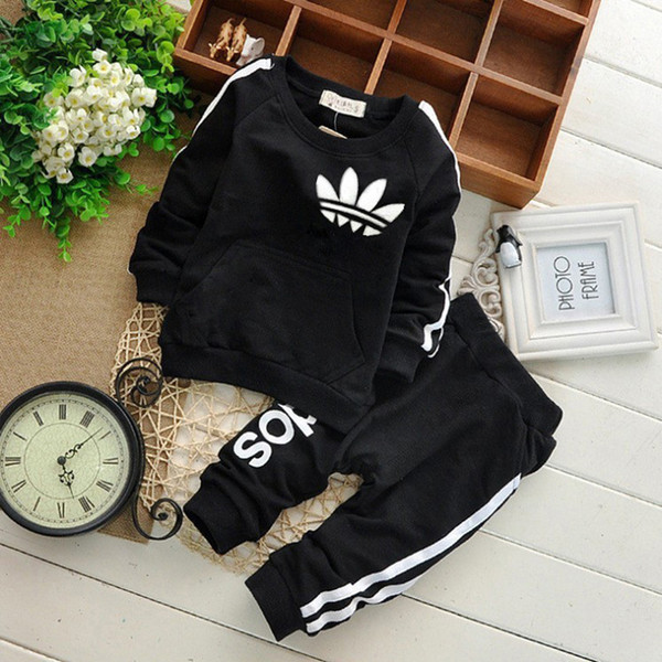 Brand Baby Boys Girls Clothes Sets Autumn Casual Child Clothing Suits Sweatshirts pants 2 pcs Baby Sports Clothes Suits 1set /2pcs